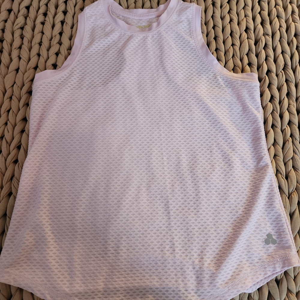 Light Purple Sleeveless Mesh Top